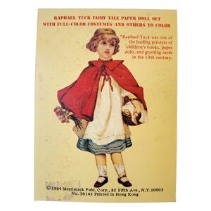 Raphael Tuck Fairy Tale Paper Doll Set - 1984 Merrimack Reproduction